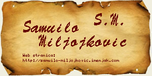 Samuilo Miljojković vizit kartica